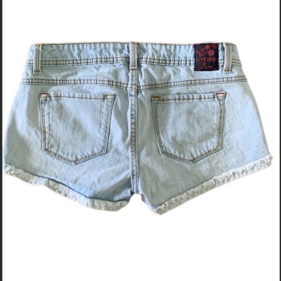 Stone Love Vintage Distressed Denim Shorts — Size 5 - Picture 3 of 5